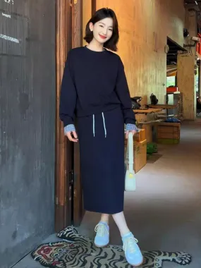 Autumn Women's Hoodie & Skirt Two-Piece Set