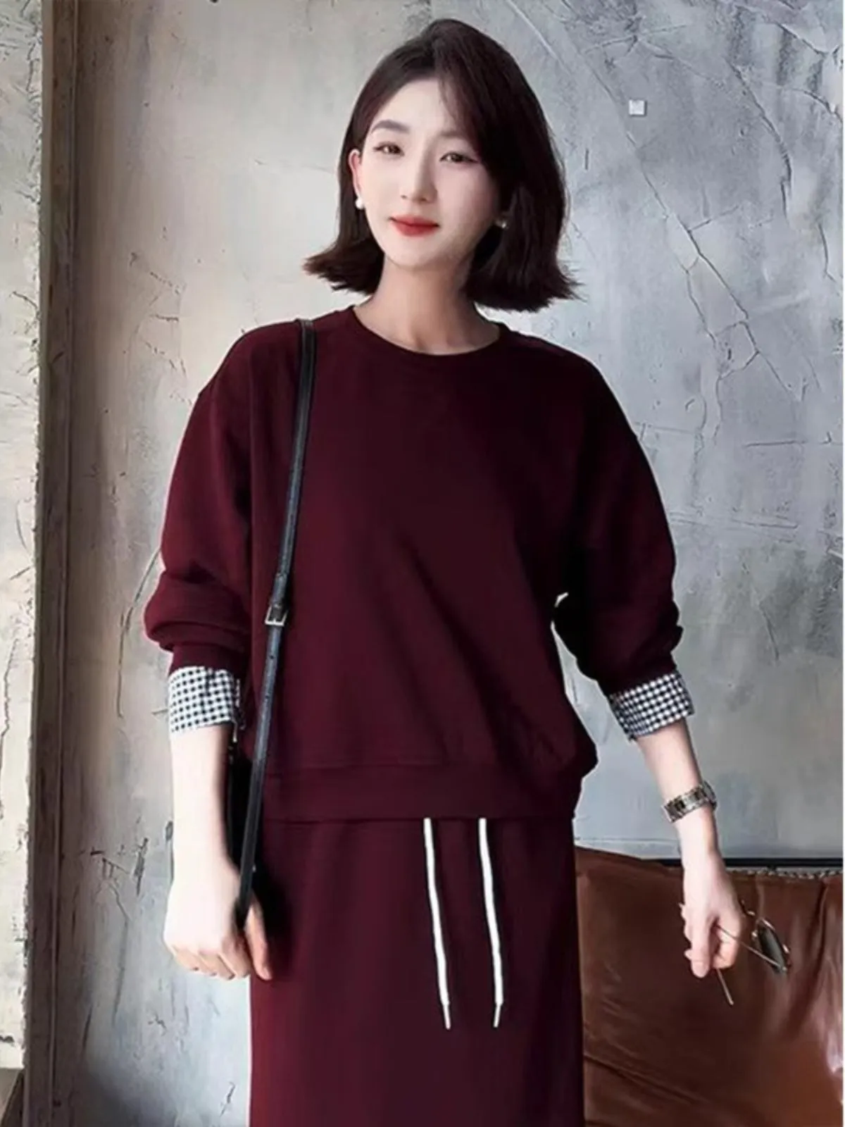 Autumn Women's Hoodie & Skirt Two-Piece Set