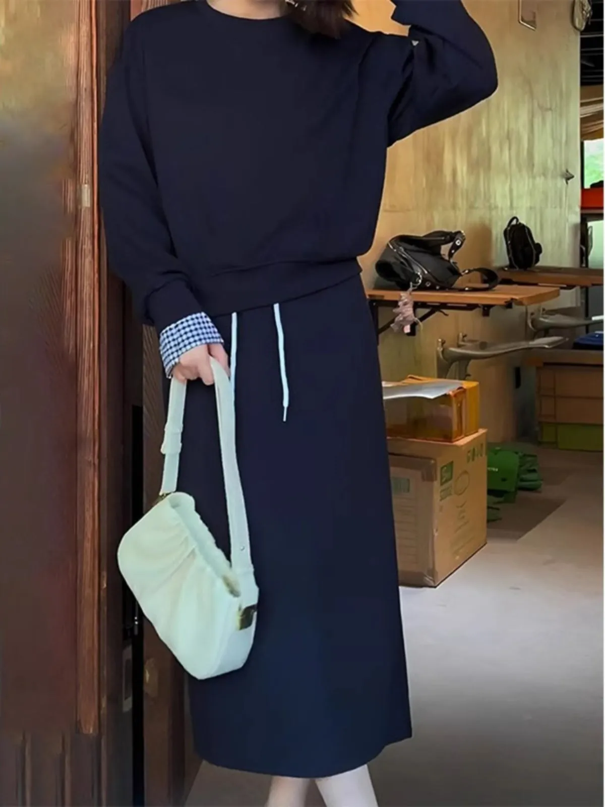 Autumn Women's Hoodie & Skirt Two-Piece Set