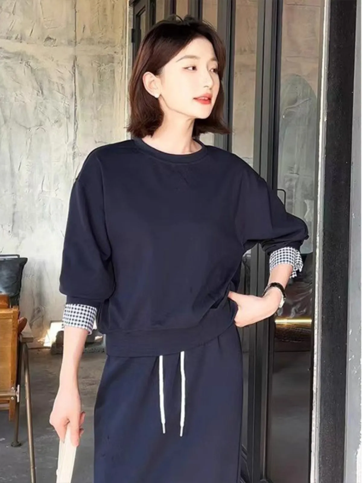 Autumn Women's Hoodie & Skirt Two-Piece Set