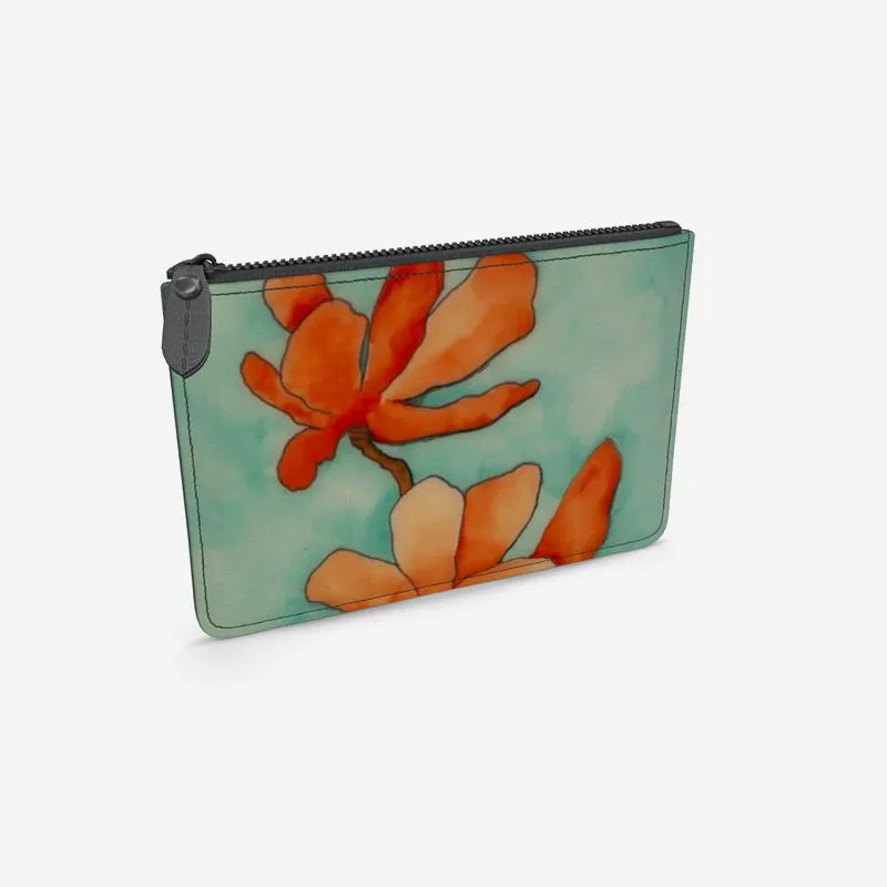 Baraka Blooms Leather Clutch