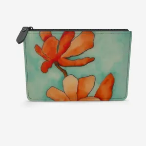 Baraka Blooms Leather Clutch