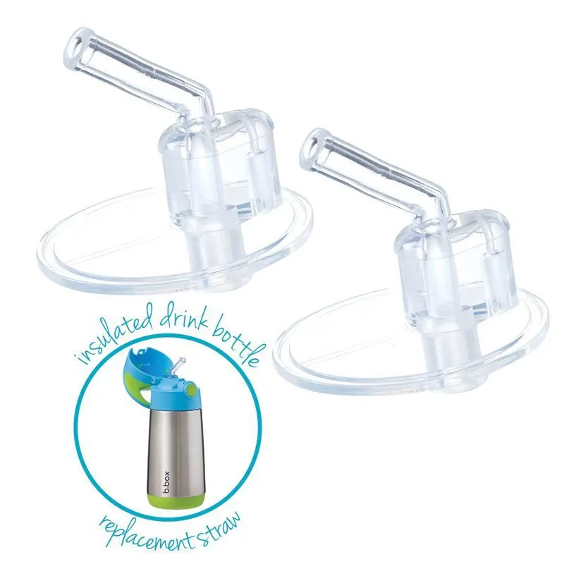 b.box Insulated Bottle replacement straw tops (pack of 2)