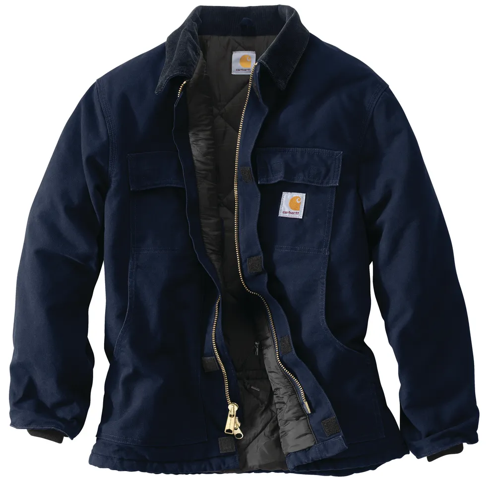 C003 Loose Fit Firm Duck Insulated Traditional Coat - DNY-Dark Navy | Carhartt 106674