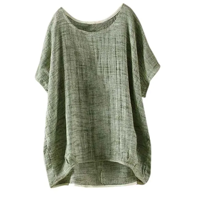 Casual Tops Linen Short T-shirt