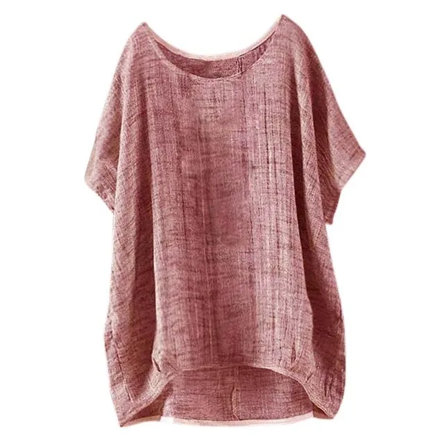 Casual Tops Linen Short T-shirt