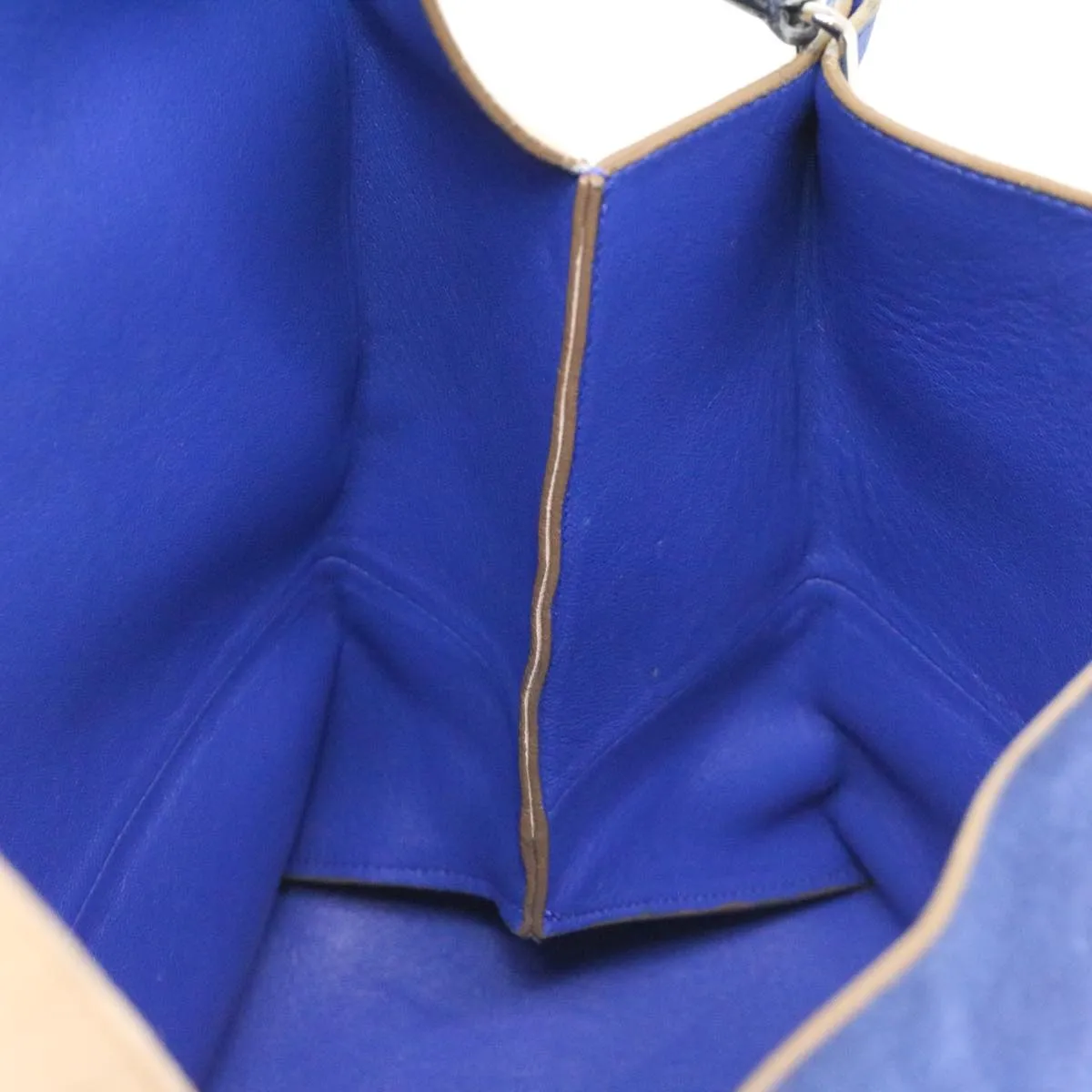 Celine Shoulder Bag Suede Beige Blue black  ar8501