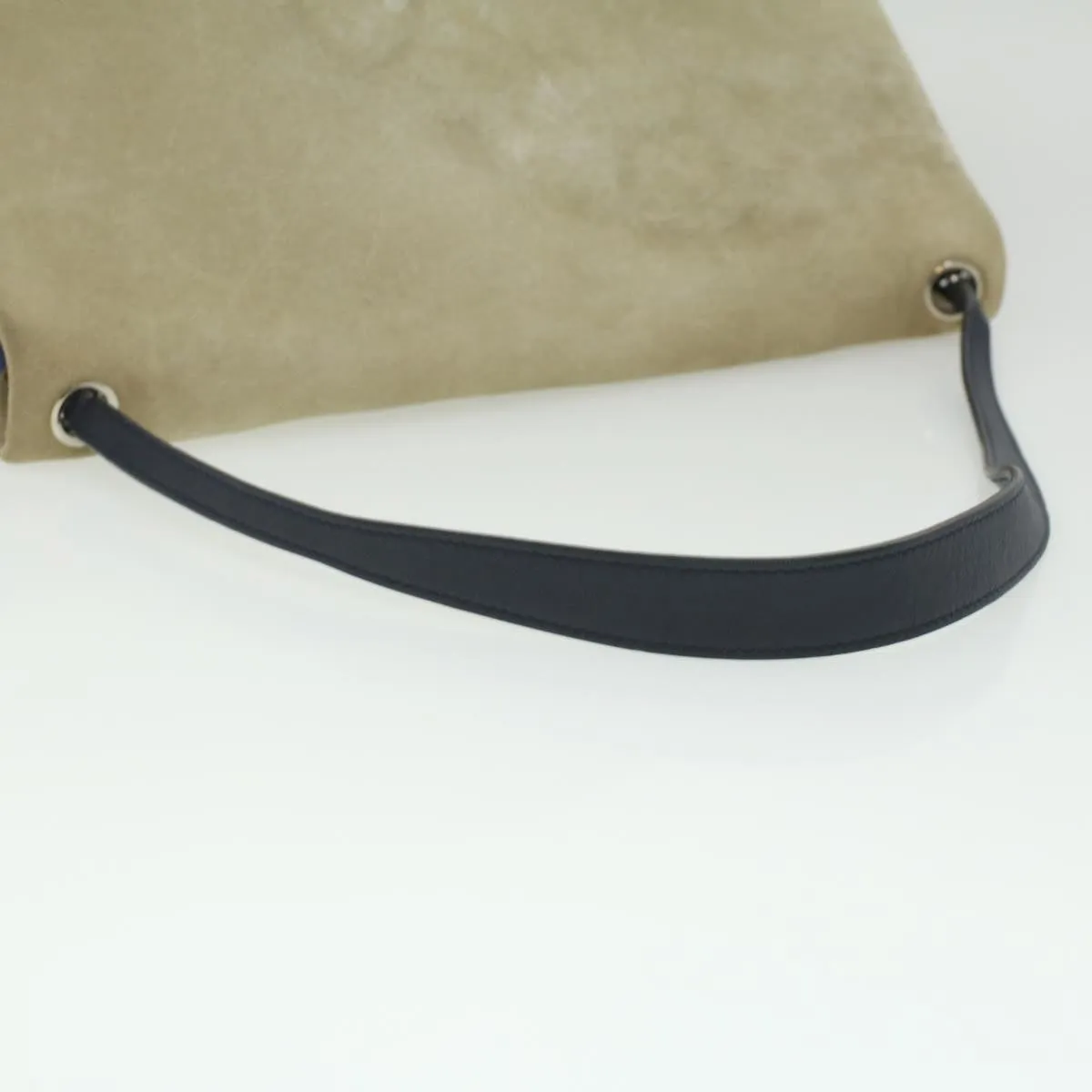 Celine Shoulder Bag Suede Beige Blue black  ar8501