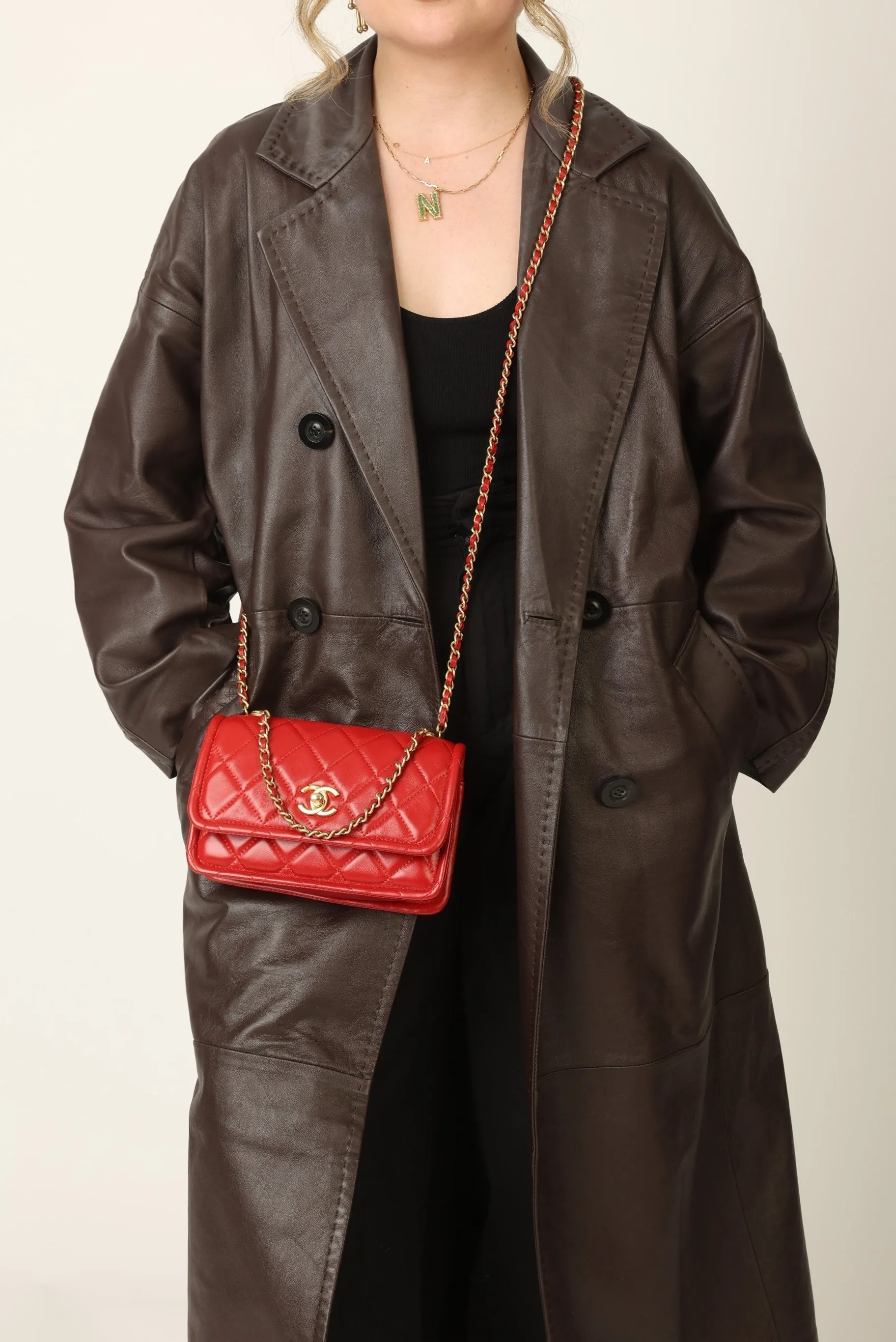 Chanel 2020 Calfskin Chain Flap