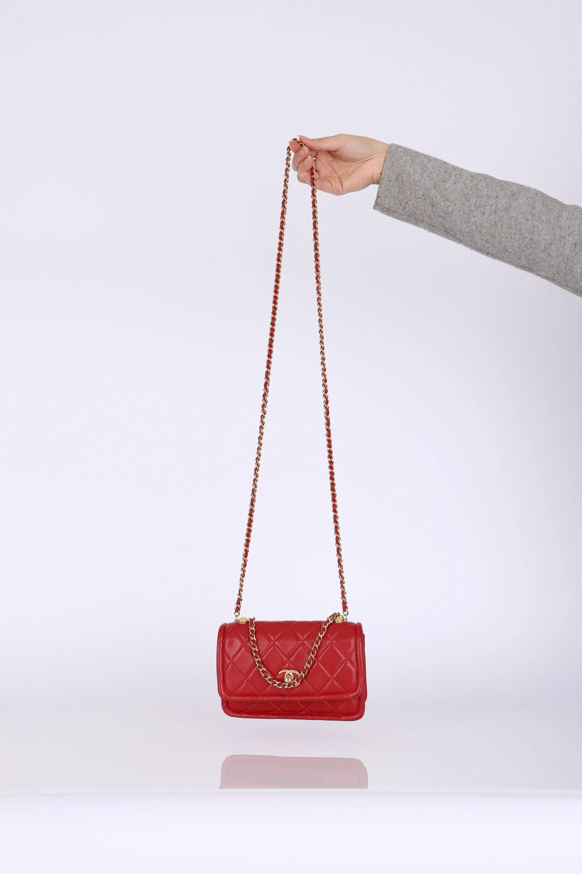 Chanel 2020 Calfskin Rectangular Flap Bag