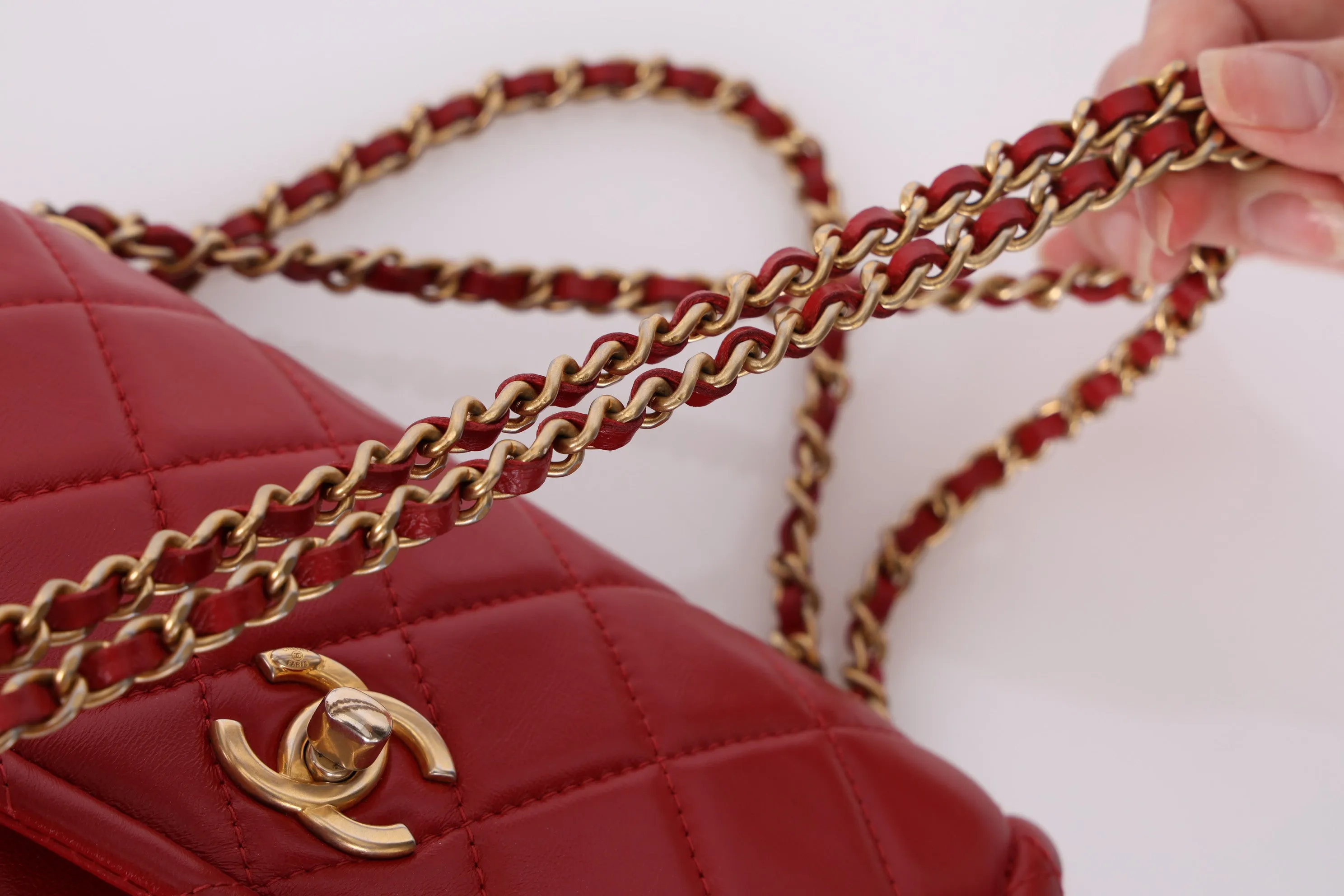 Chanel 2020 Calfskin Rectangular Flap Bag