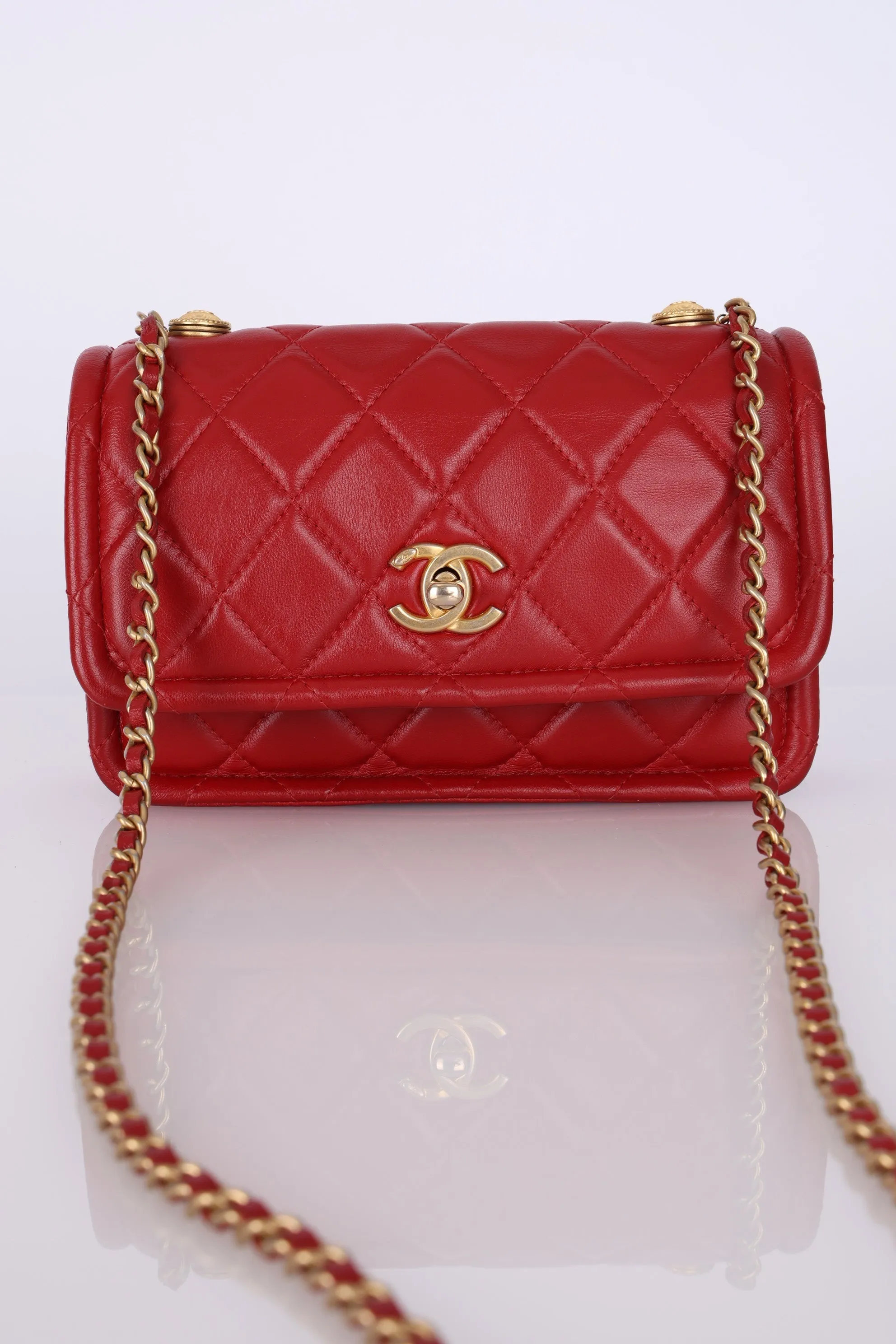 Chanel 2020 Calfskin Rectangular Flap Bag