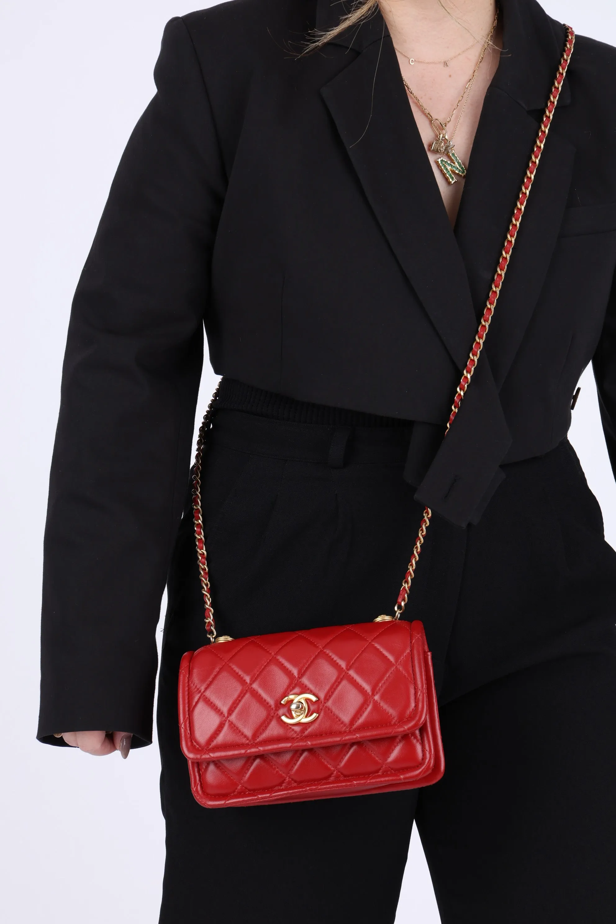 Chanel 2020 Calfskin Rectangular Flap Bag
