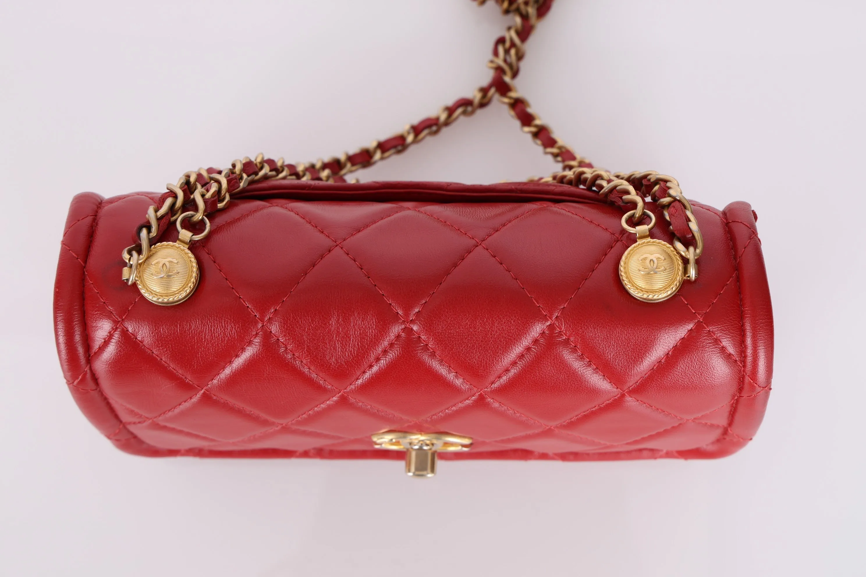 Chanel 2020 Calfskin Rectangular Flap Bag