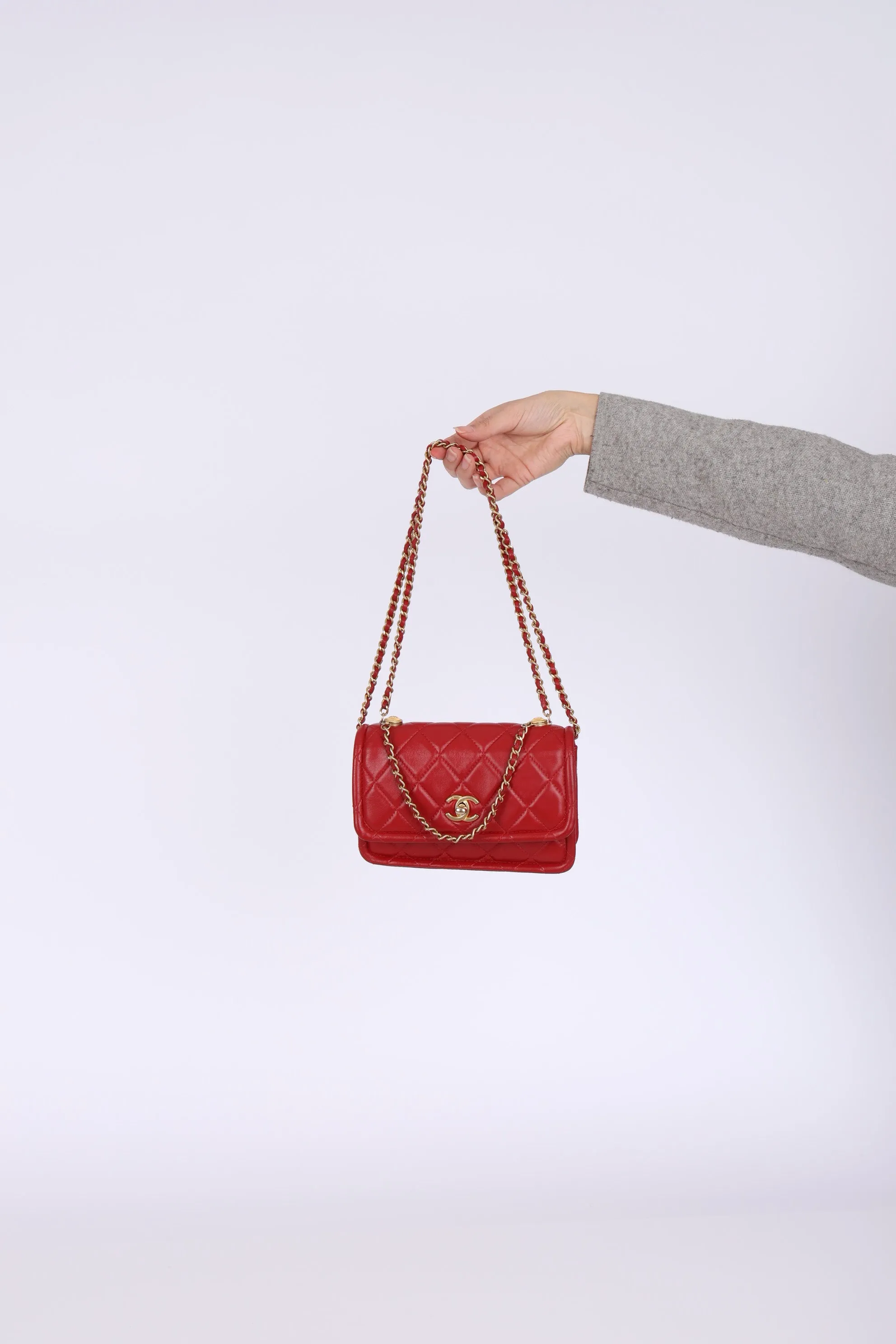 Chanel 2020 Calfskin Rectangular Flap Bag