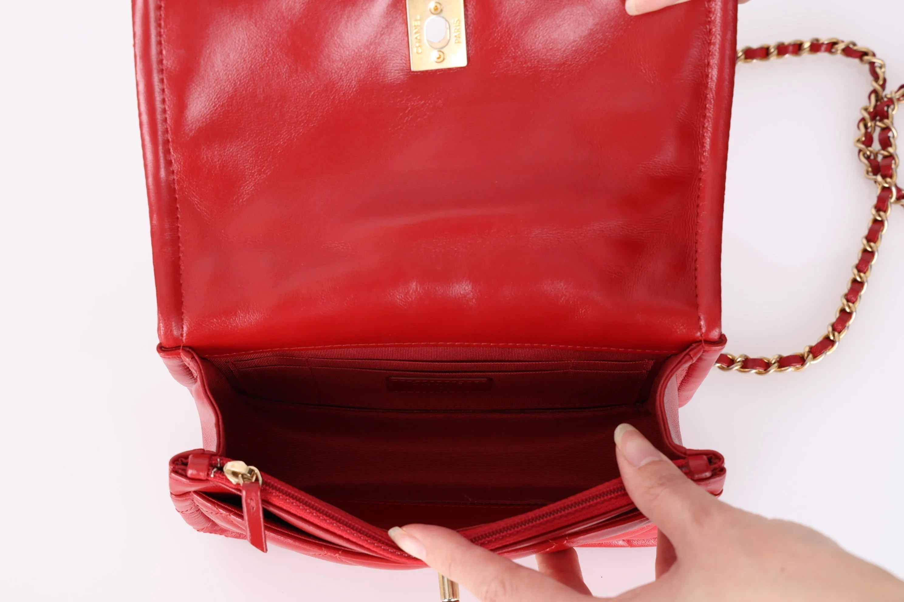 Chanel 2020 Calfskin Rectangular Flap Bag