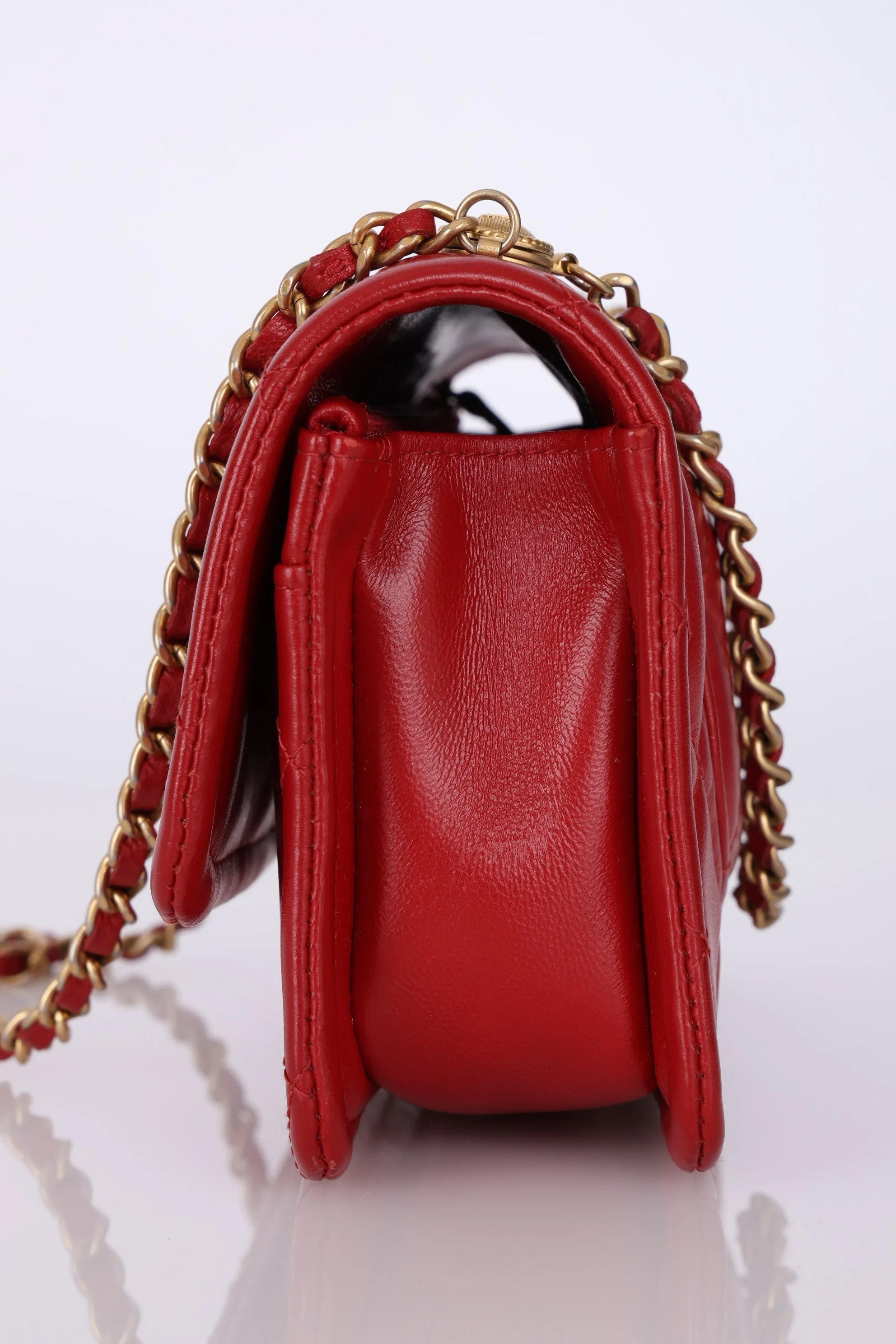 Chanel 2020 Calfskin Rectangular Flap Bag
