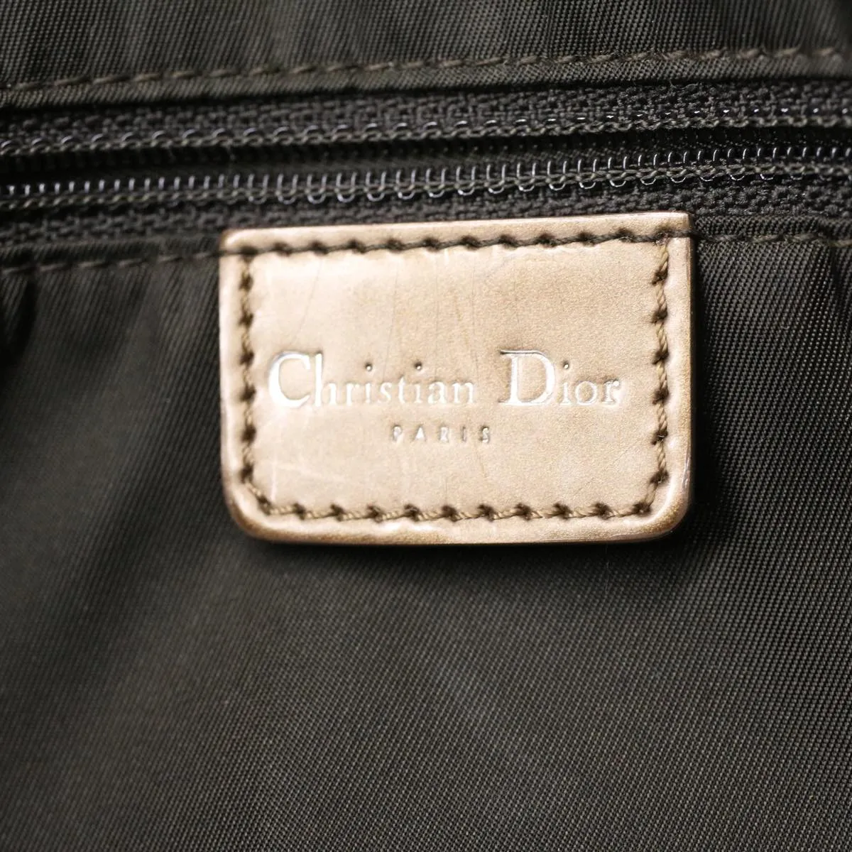 CHRISTIAN DIOR Maris Pearl Shoulder Bag Suede Brown MA-0999 Auth yk5927