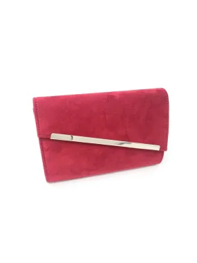 Dark Rust Red Clutch Bag