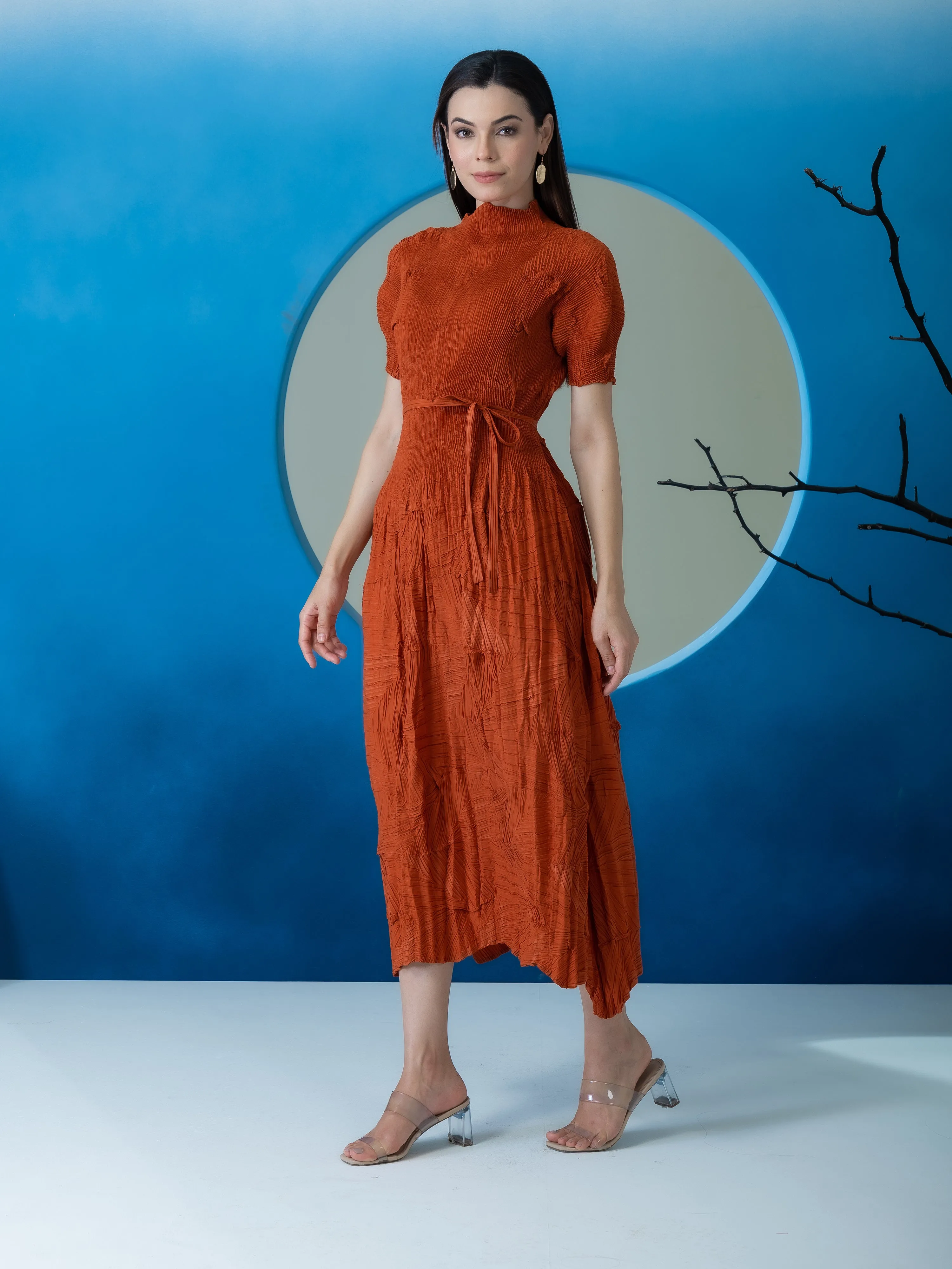 Ember Pleated Dress
