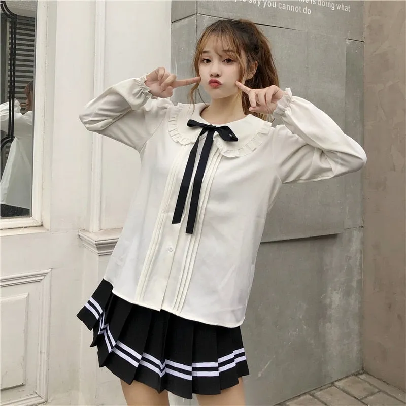 Kawaii Peter Pan White Blouse