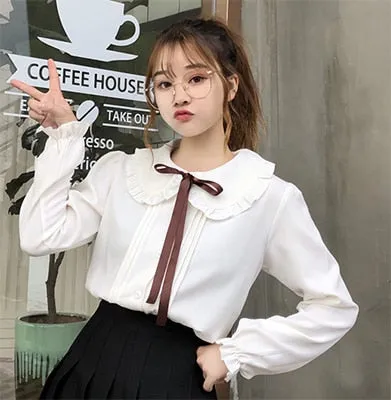 Kawaii Peter Pan White Blouse