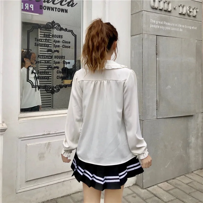 Kawaii Peter Pan White Blouse