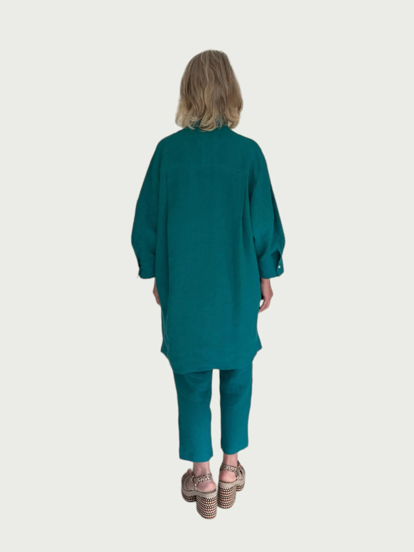 Linen Sunshade in Teal