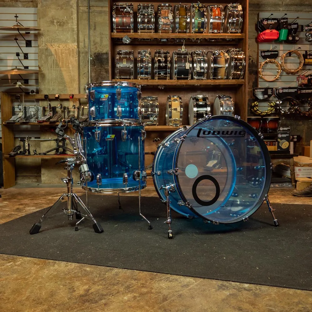 Ludwig Vistalite 3 Piece Kit - Blue - Used
