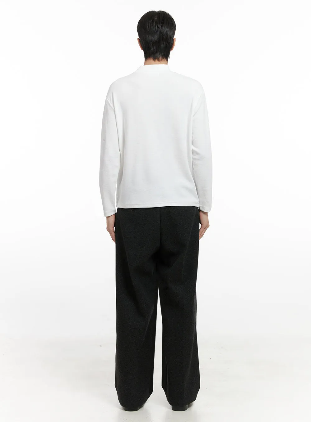 Men's Pintuck Wool Blend Slacks ID406