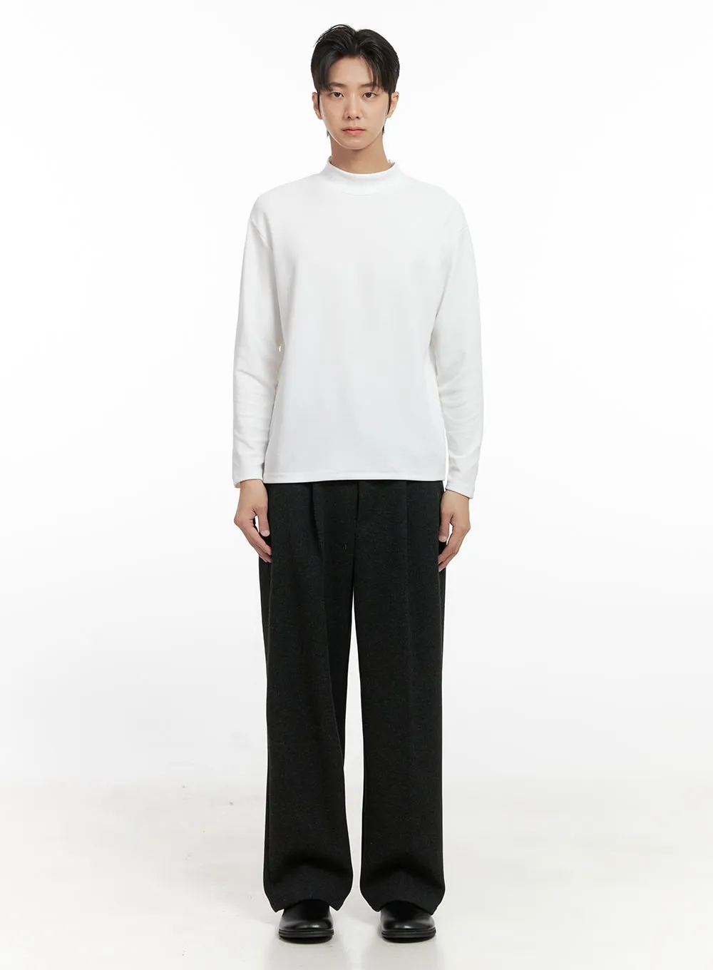 Men's Pintuck Wool Blend Slacks ID406