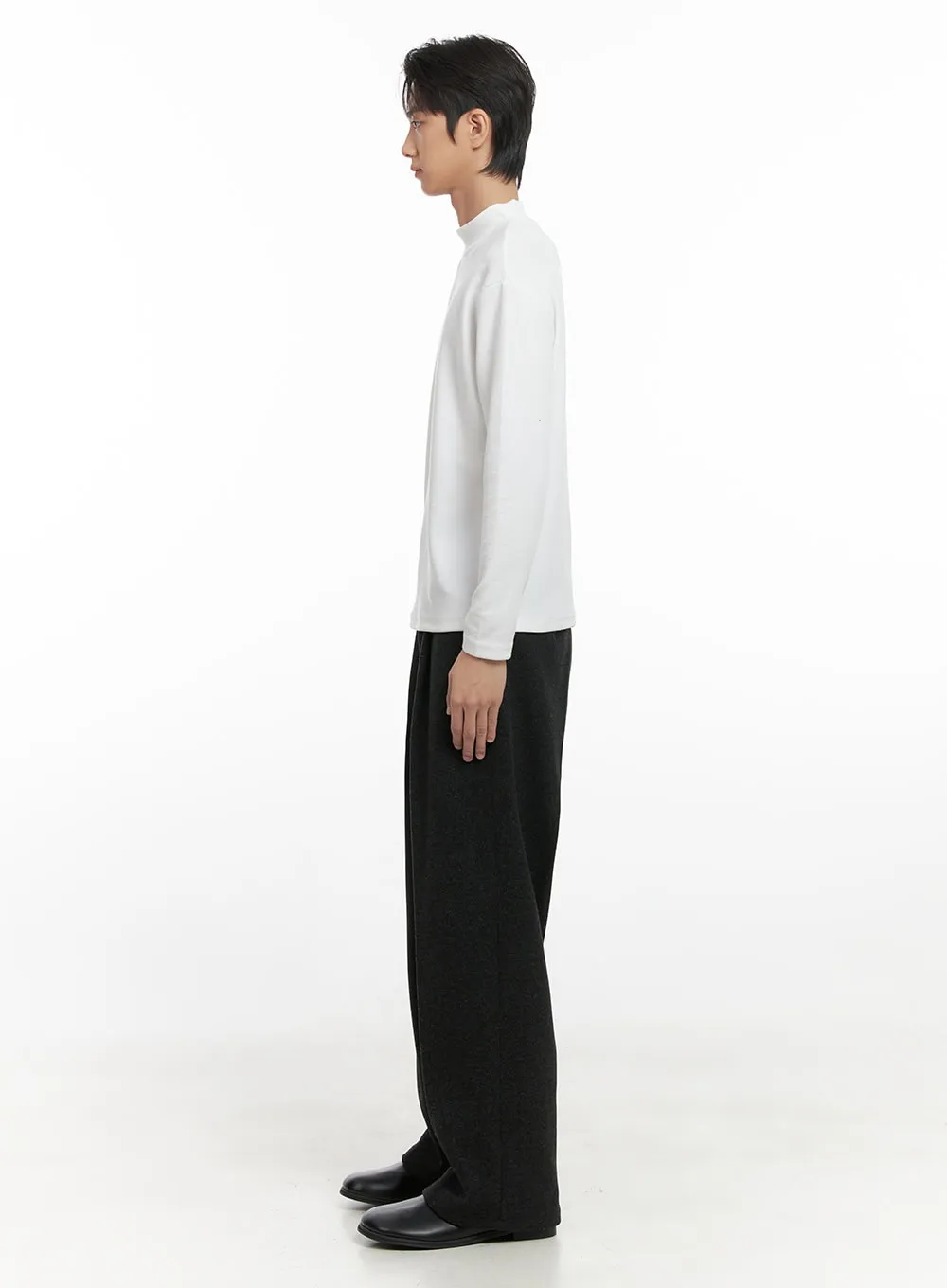 Men's Pintuck Wool Blend Slacks ID406