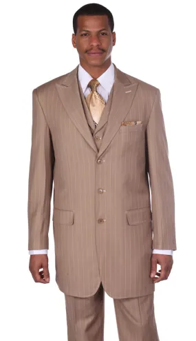 Milano Moda 5903V-TAN Mens Suit