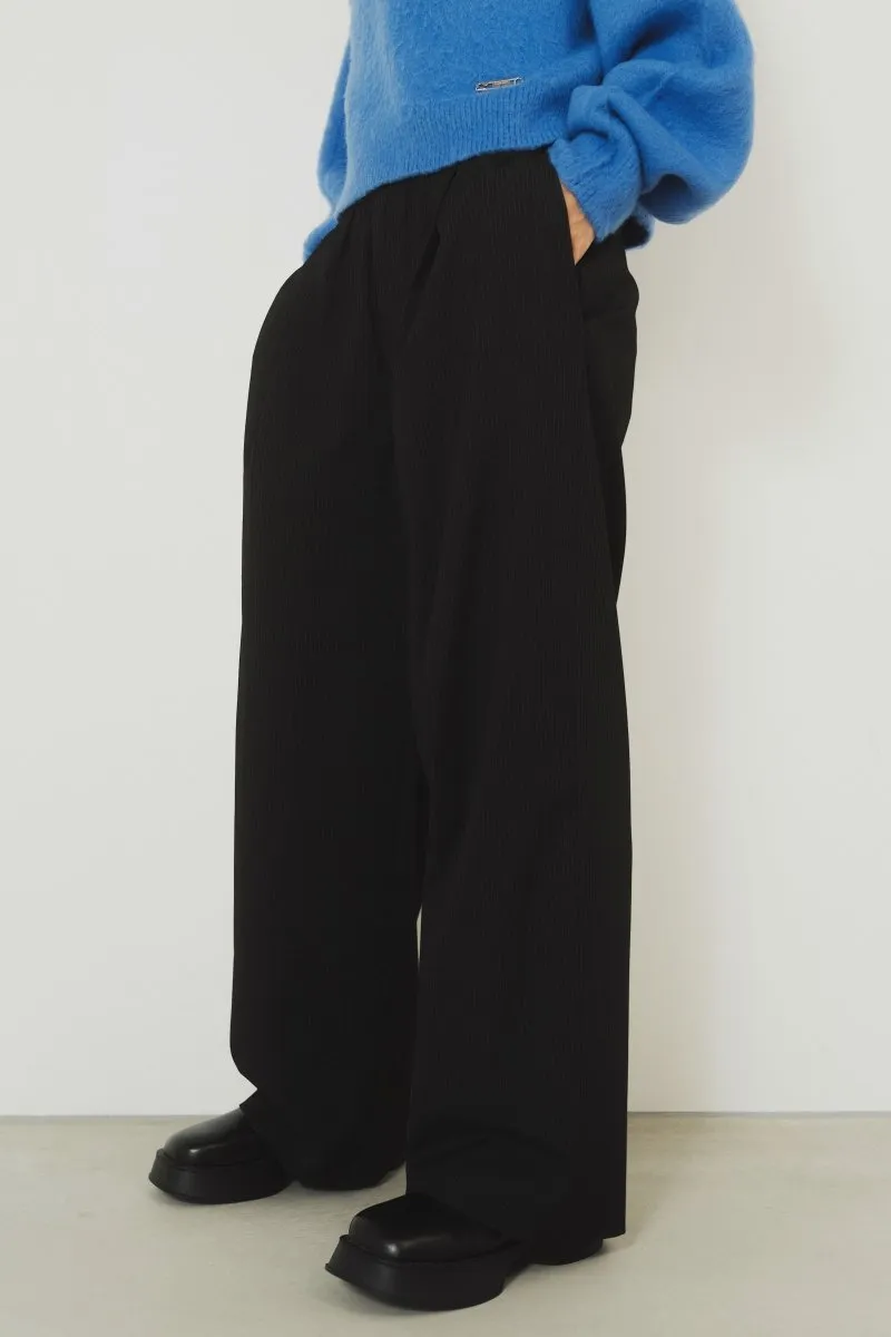 one tuck stripe easy slacks(unisex)/2color