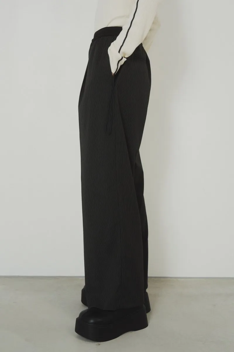 one tuck stripe easy slacks(unisex)/2color