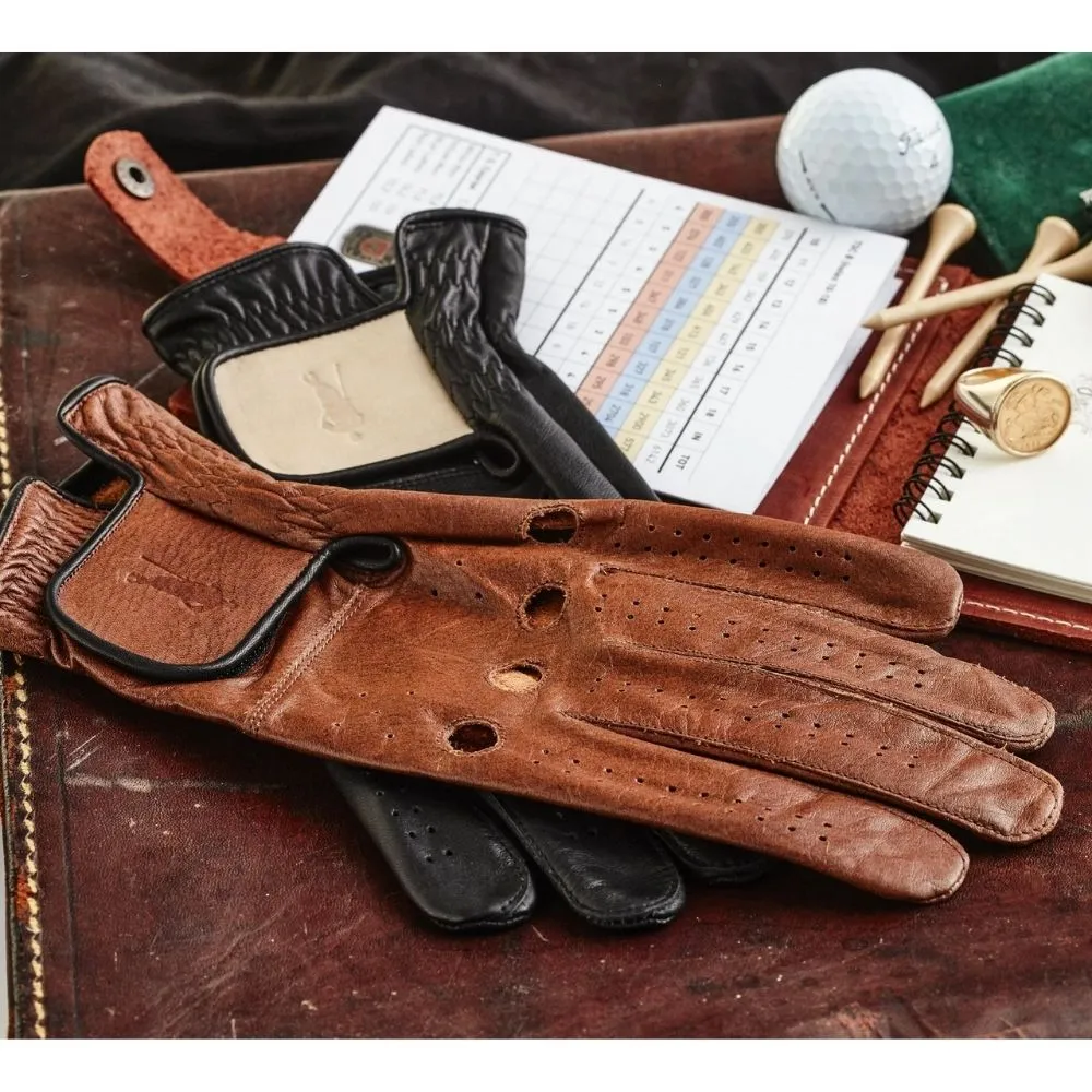 PRO Heritage - Brauner Golfhandschuh aus Leder