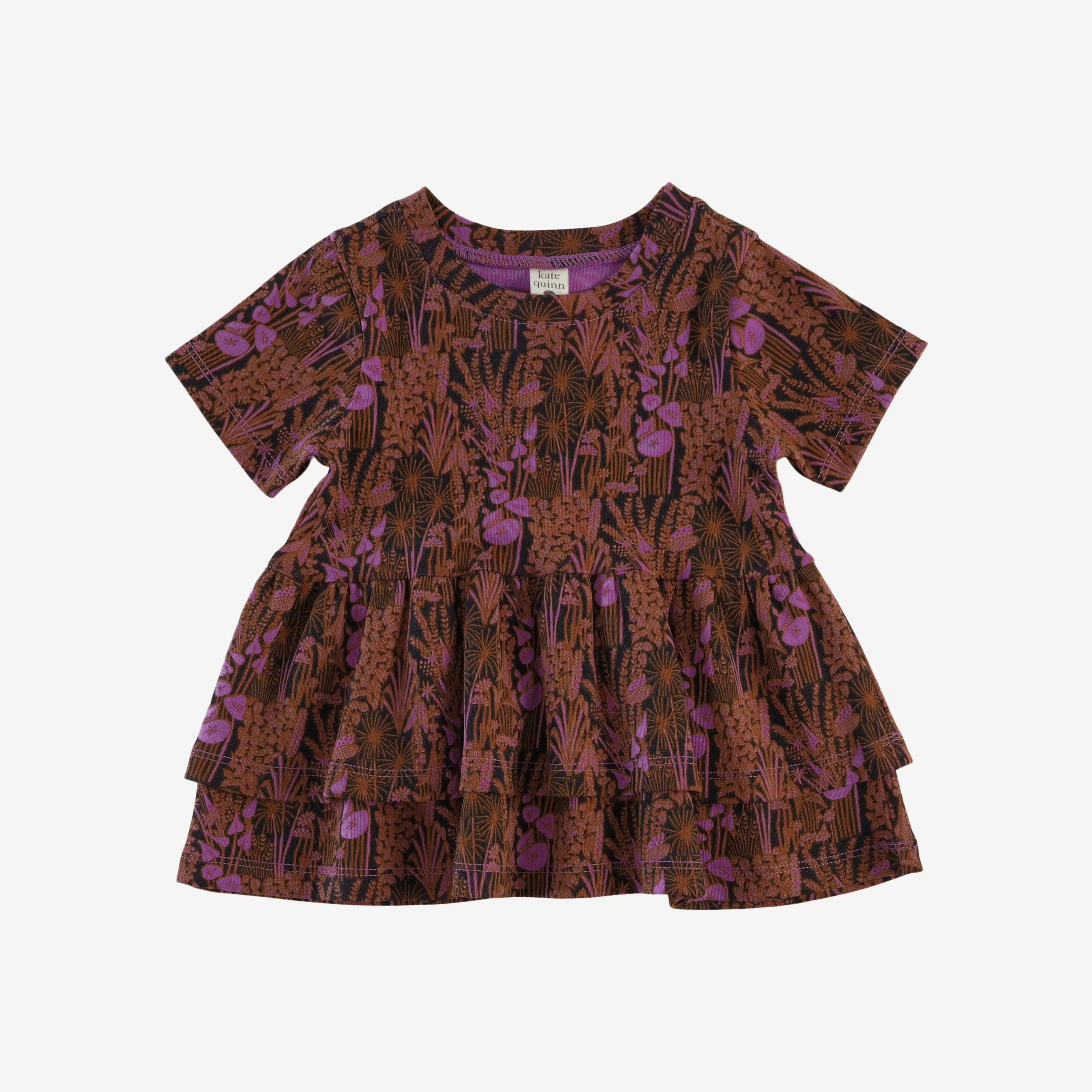 short sleeve zoe set | foliage | organic cotton interlock