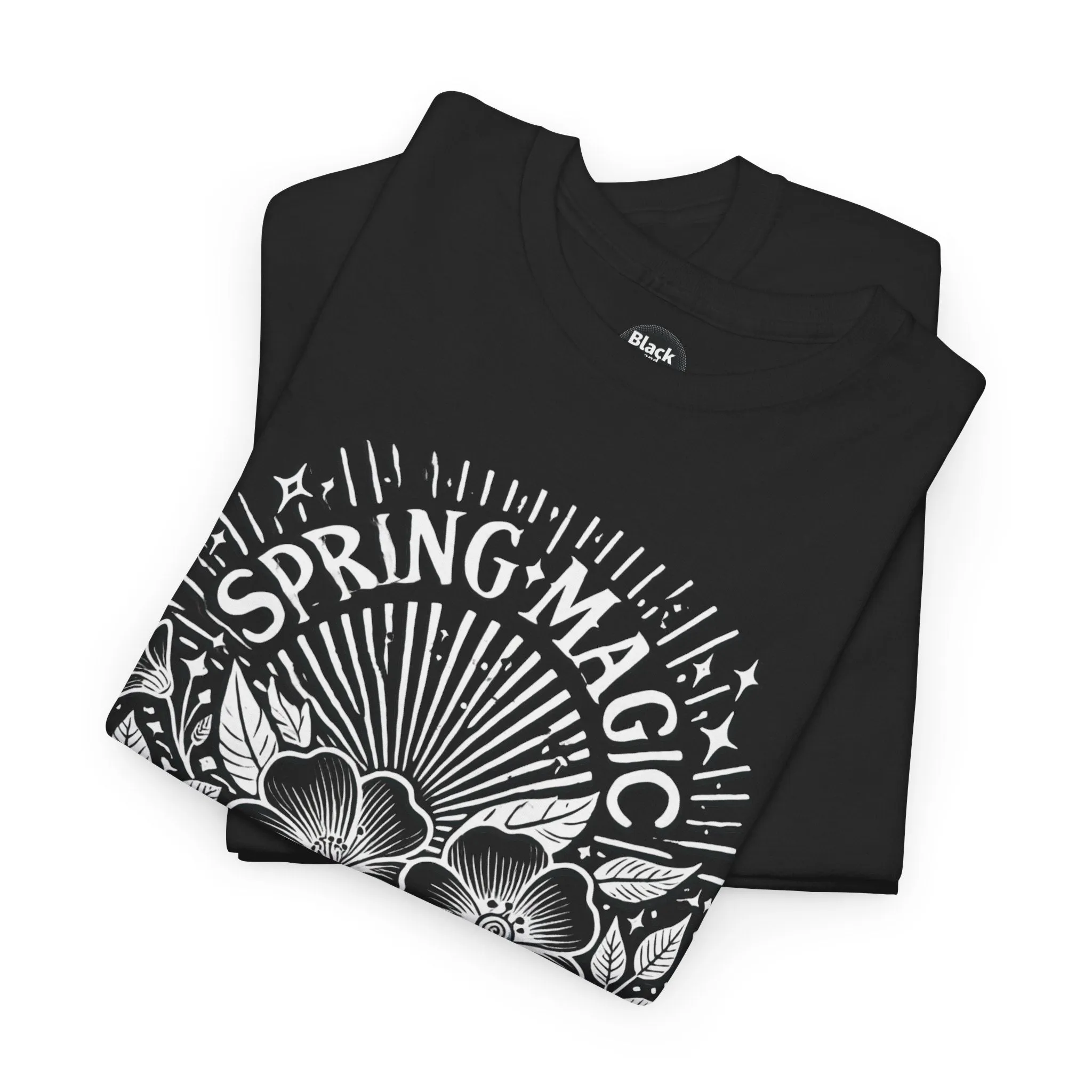 Spring Floral Unisex Cotton T-Shirt - 'Magic Moments' Nature-Inspired Tee for Outdoor Wear, Spring Festivals, Picnics, Everyday Comfort