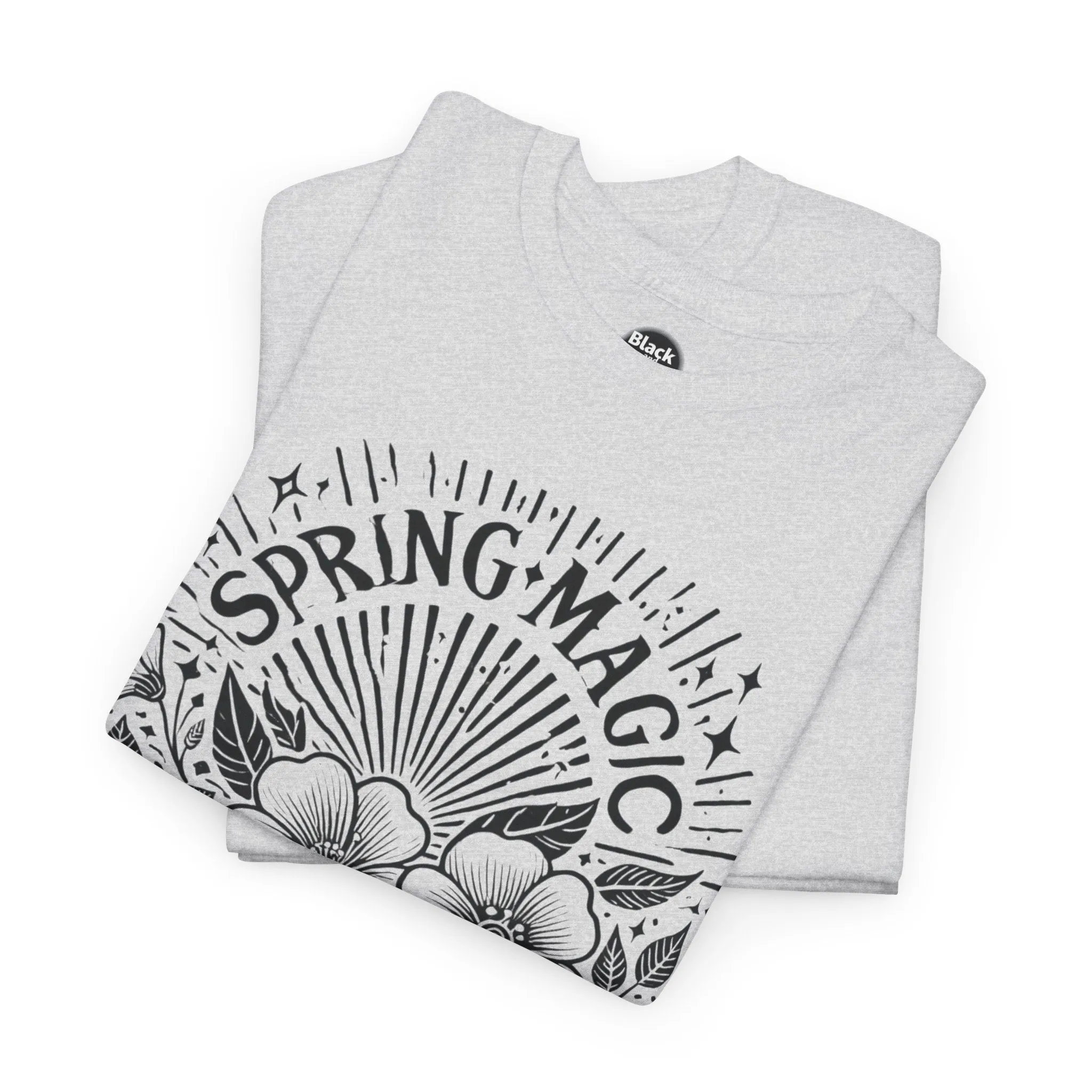Spring Floral Unisex Cotton T-Shirt - 'Magic Moments' Nature-Inspired Tee for Outdoor Wear, Spring Festivals, Picnics, Everyday Comfort