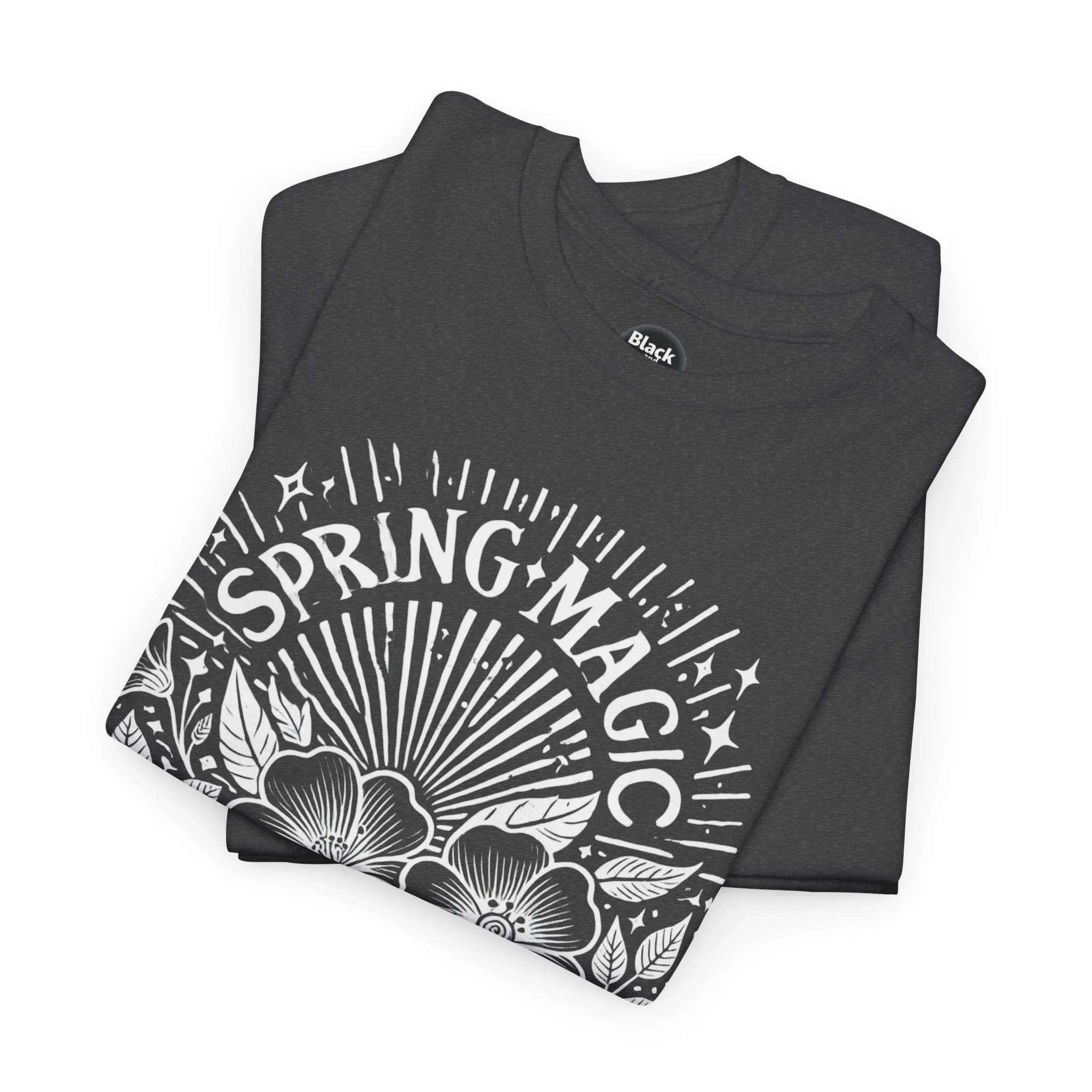 Spring Floral Unisex Cotton T-Shirt - 'Magic Moments' Nature-Inspired Tee for Outdoor Wear, Spring Festivals, Picnics, Everyday Comfort