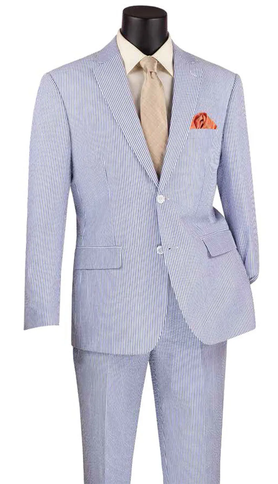 Vinci  MSS-1-BLU Mens Suit