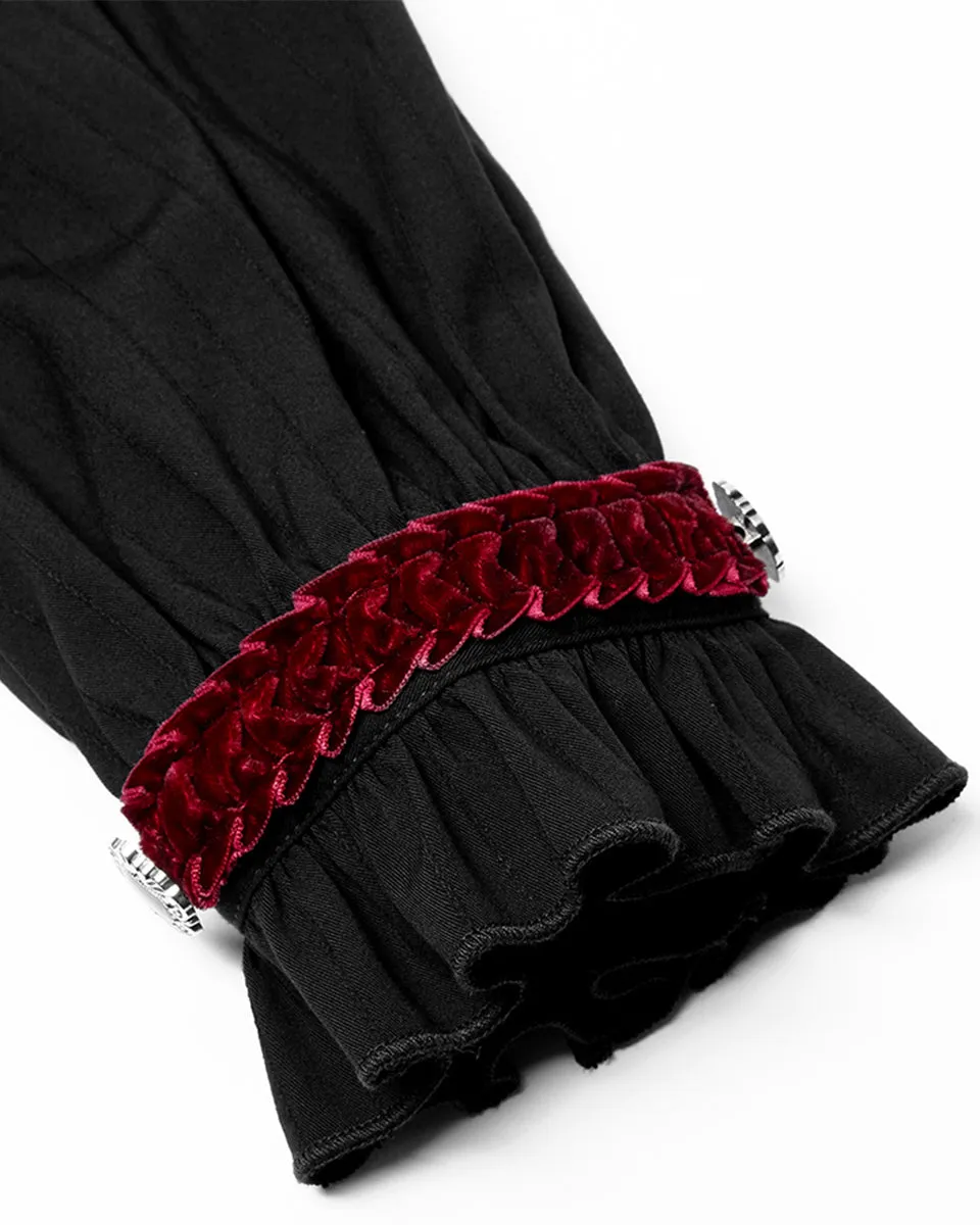 WY-1345 Amulet Mens Shirt - Black & Red